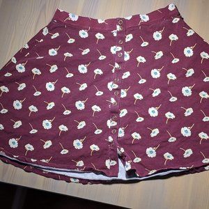 Floral Mini Skirt